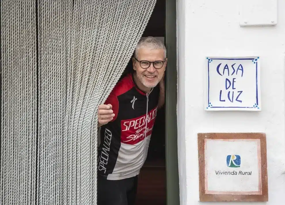 Peter welcome you to the hotel Casa de Luz in Almáchar, Andalusia